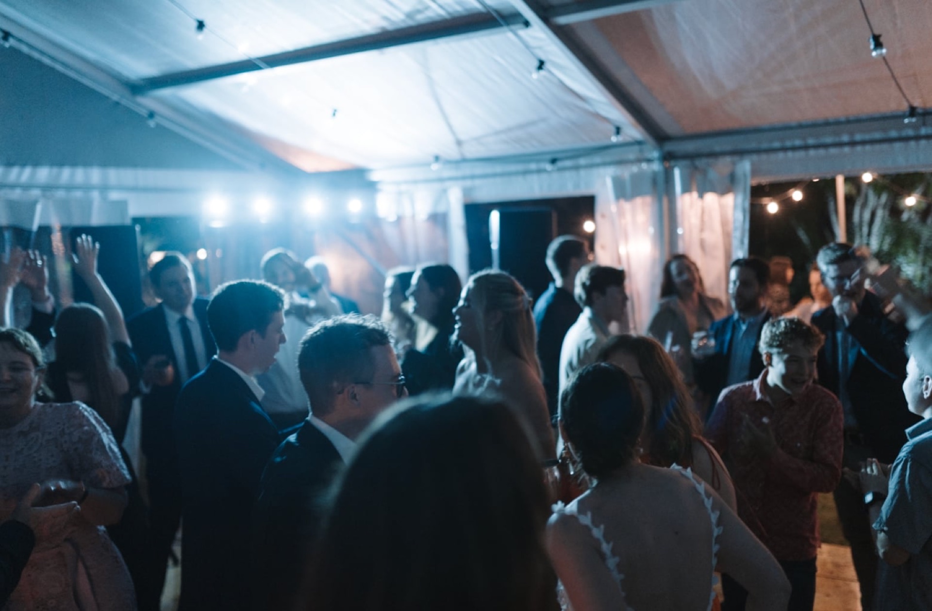 Evening event — guests mingling