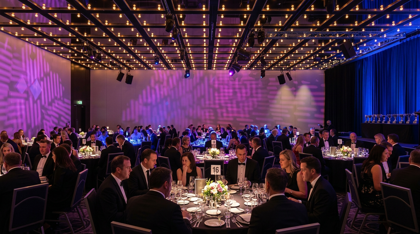 Event venue — theatre with stage lighting